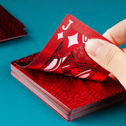 Jeu de cartes rouge