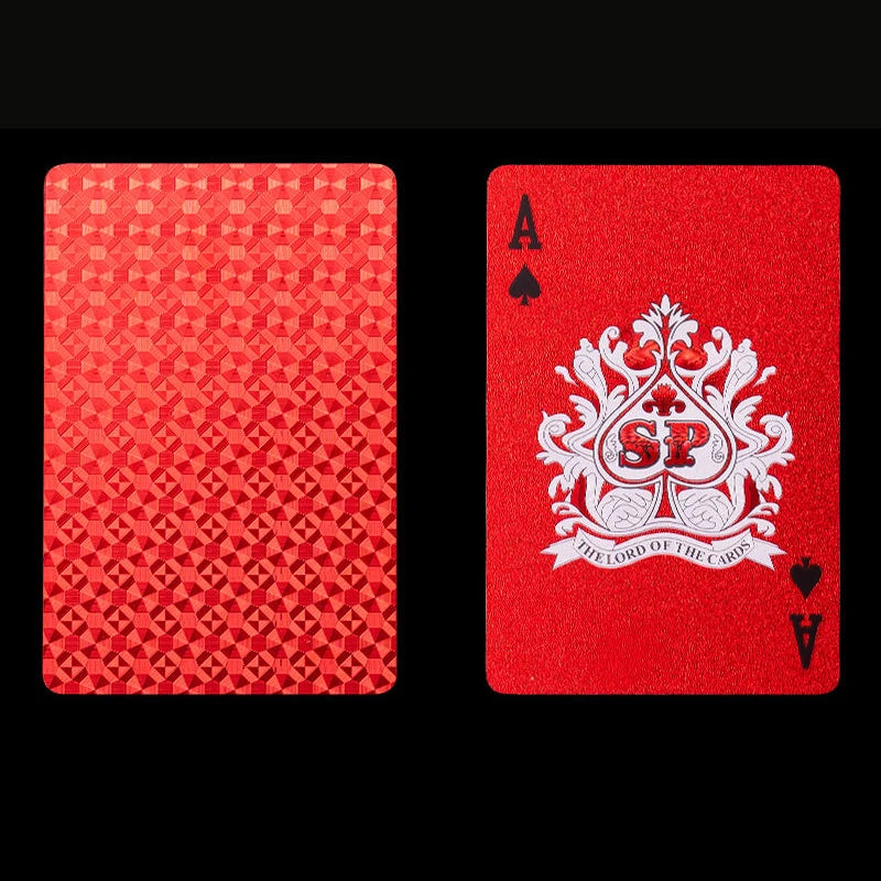 Jeu de cartes rouge